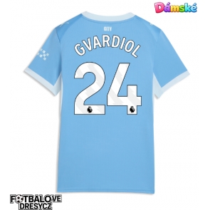 Manchester City Josko Gvardiol #24 Dámské Domácí Dres 2026-27 Krátký Rukáv